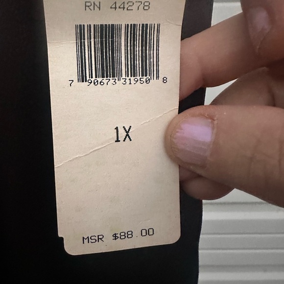 Marisa Christina Black plus  Midi Skirt size 1X - Picture 4 of 7